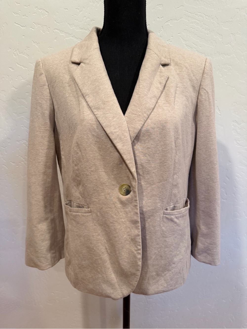 CBR Single-Button Beige Blazer